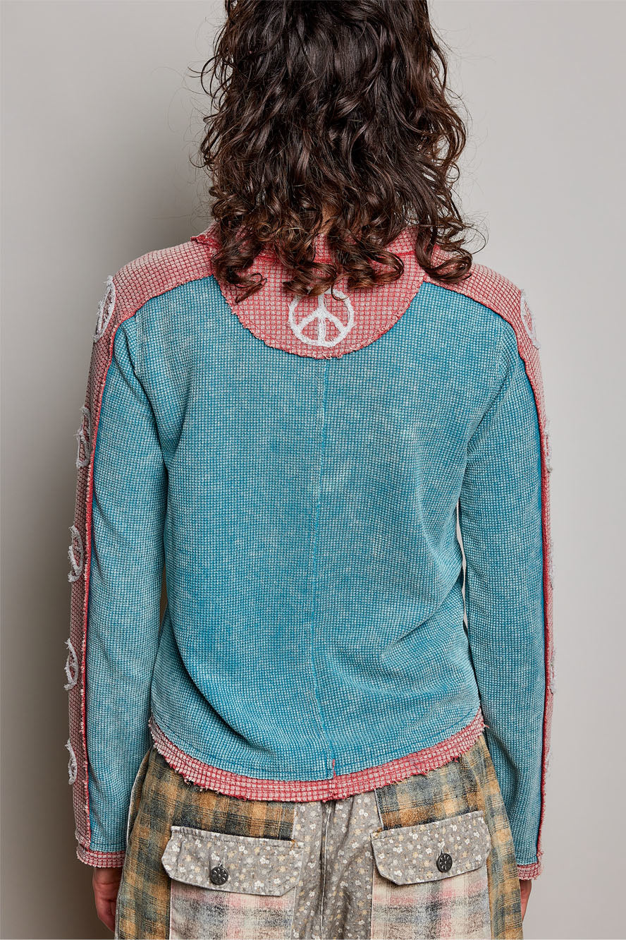 Peace Contrast Thermal Top