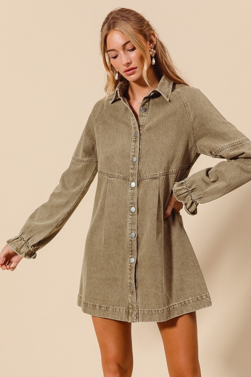 Betina Colored Denim Dress