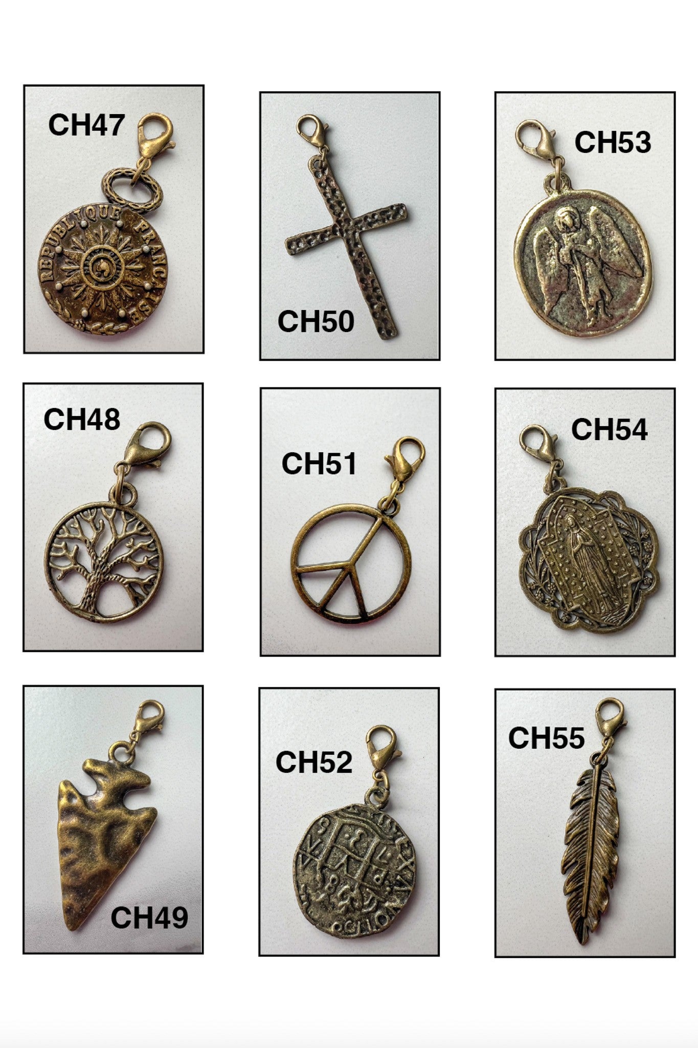 Collective Bronze Icon Charms-Charm Bar