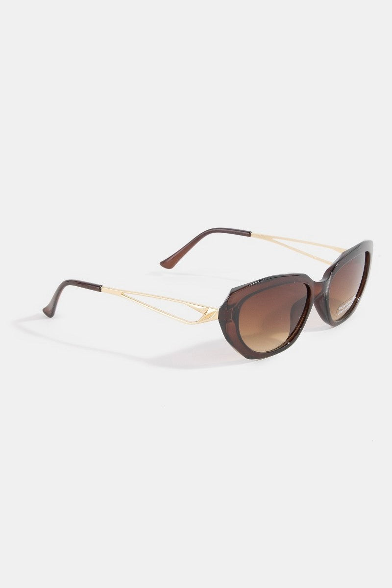 Slim Wrap Cat-Eye Sunglasses