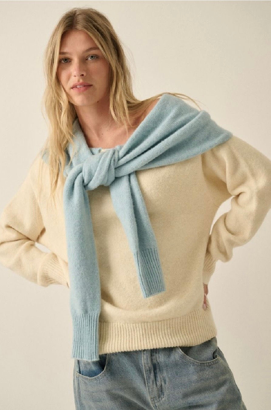 Layered Tie Sweater