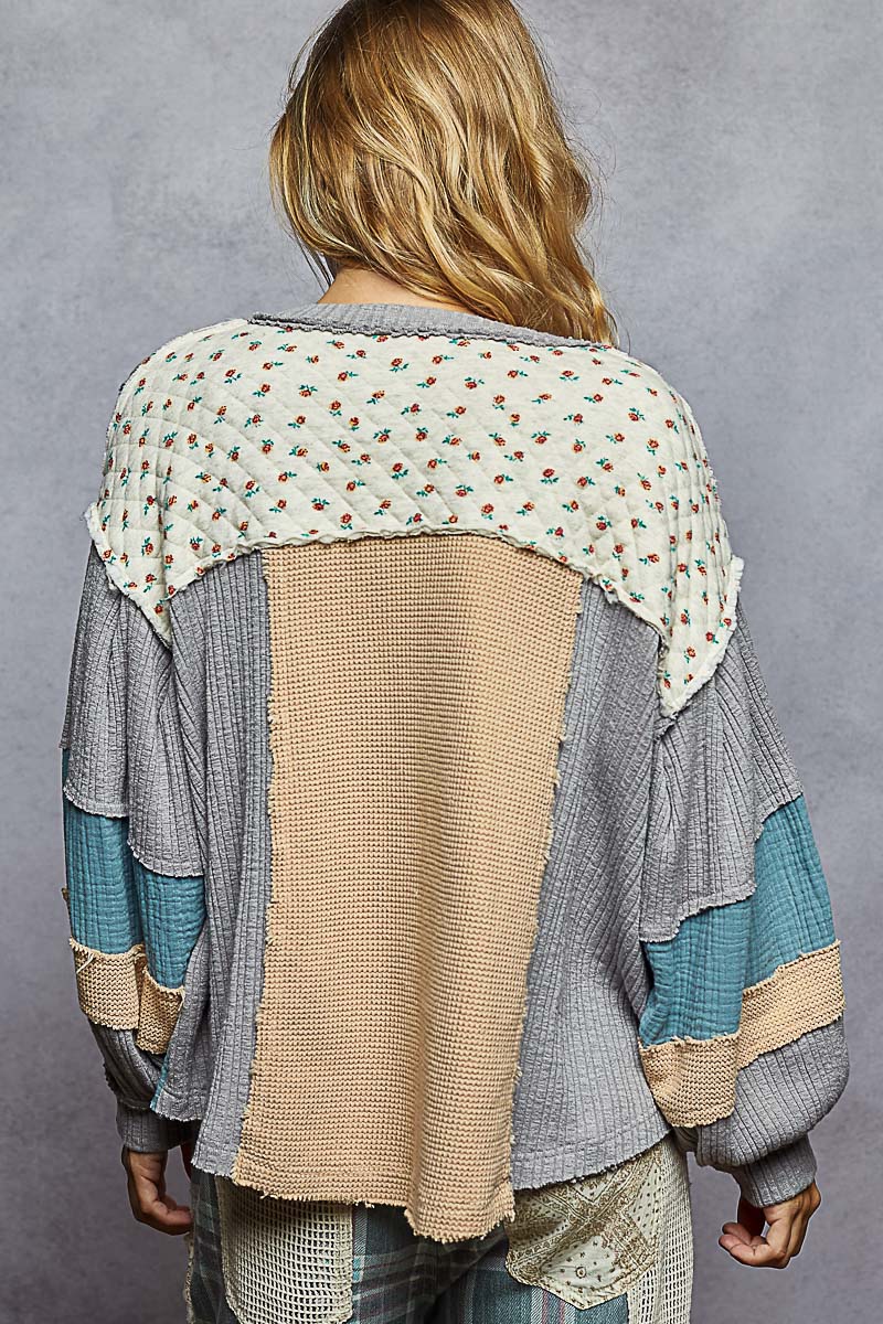 Quilted Mix & Match Flowy Top
