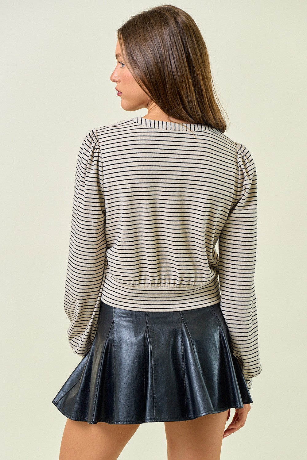 Blouson Stripe Cardi