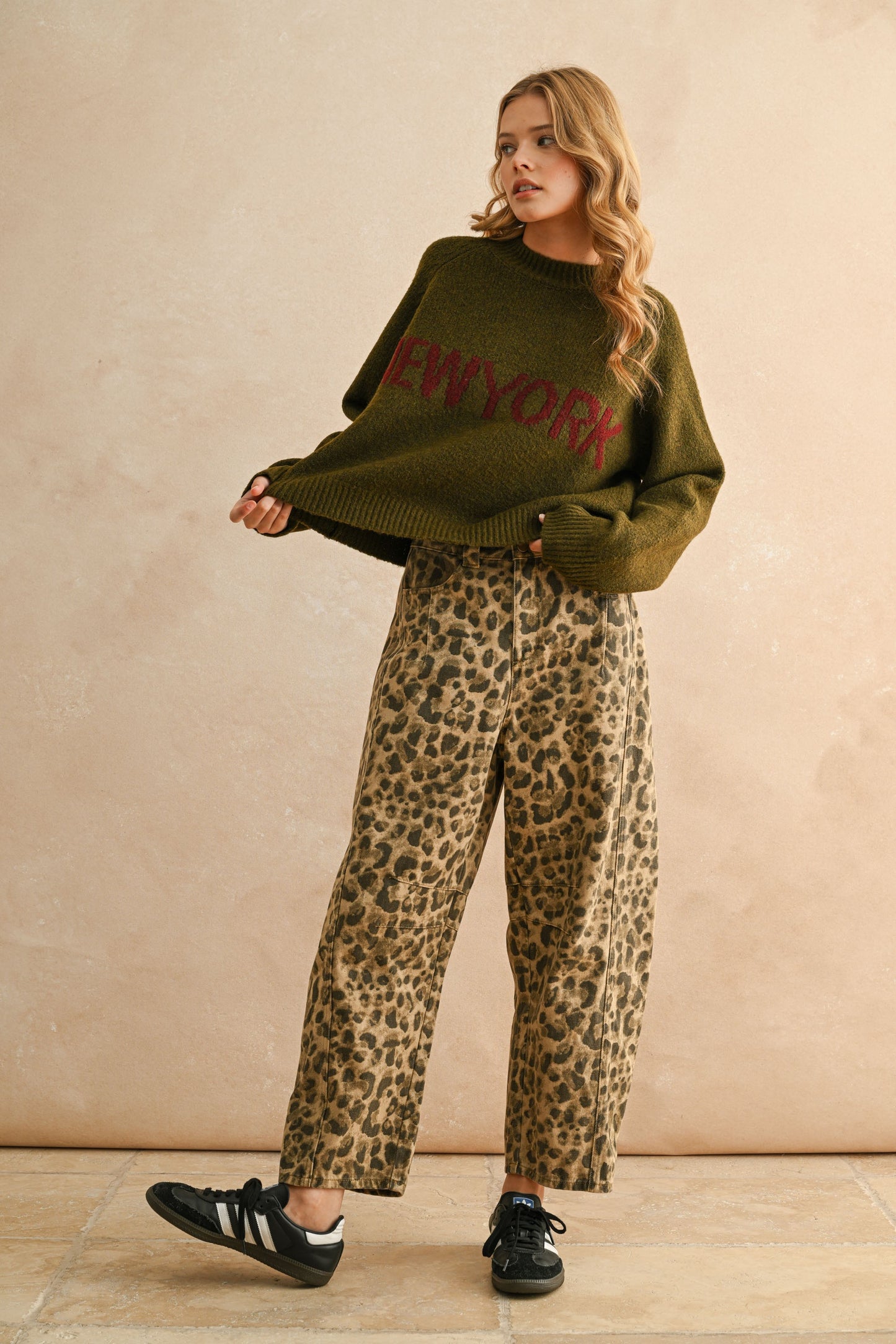 Letter Front Sweater