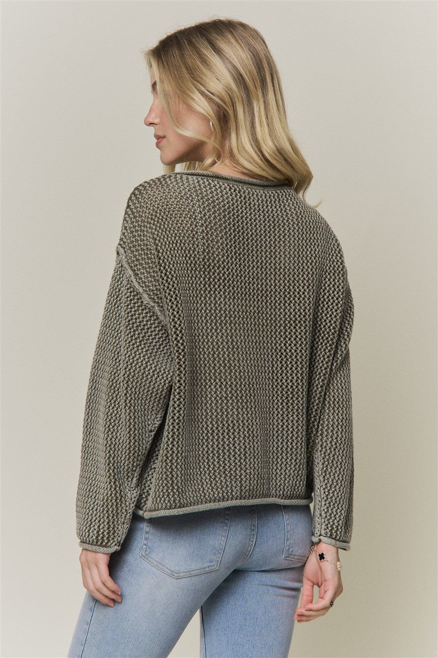Margaret Rolled Hem Sweater