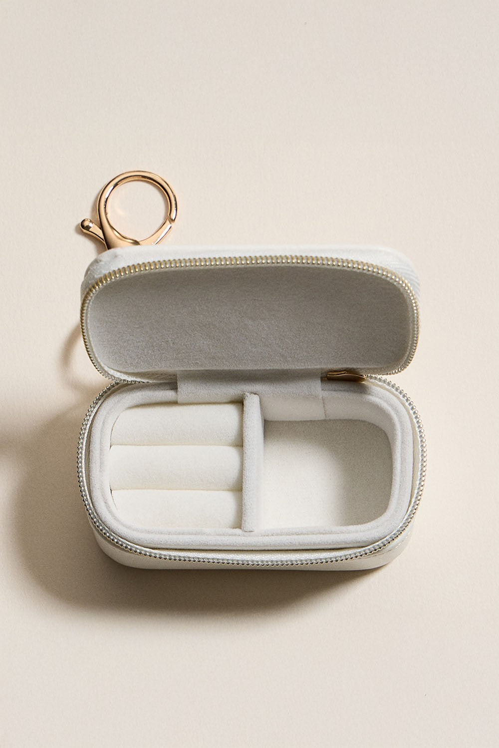 Floral Travel Jewelry Case Keychain
