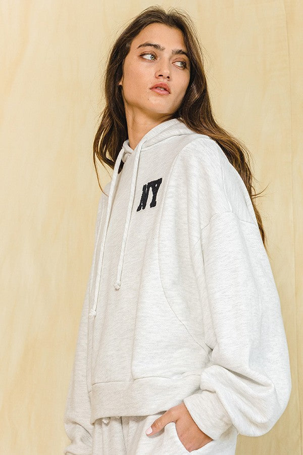 NY Patch Pullover Hoodie