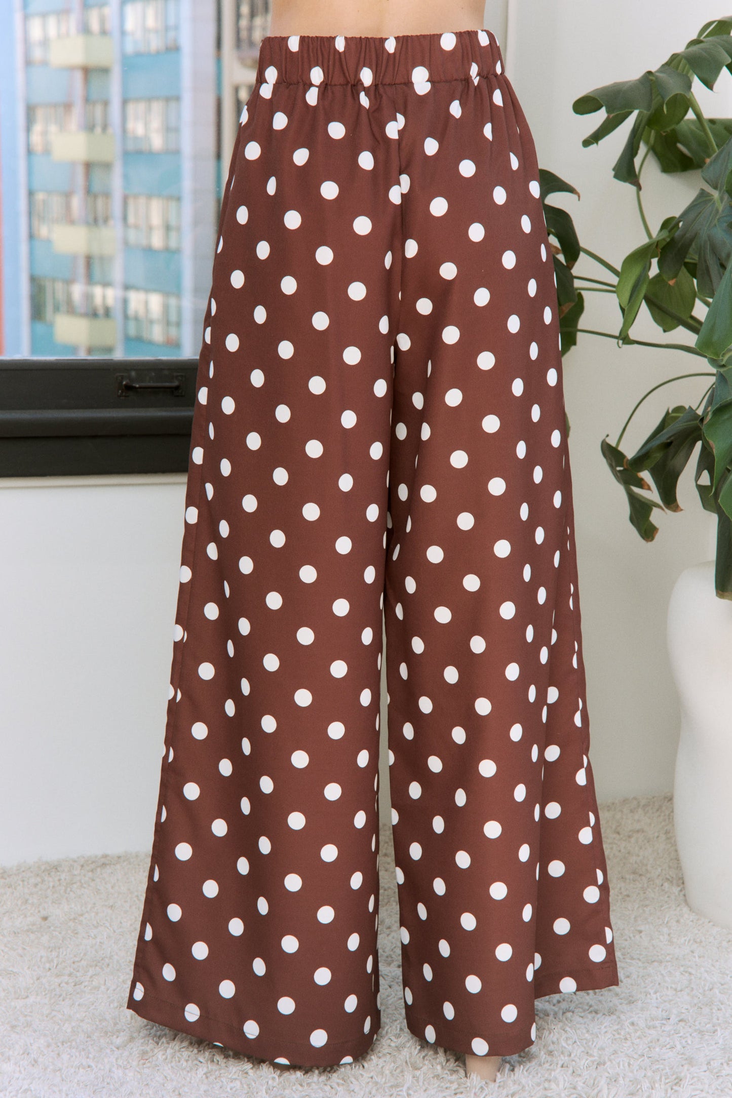 Polka Dot Wide Leg Pants