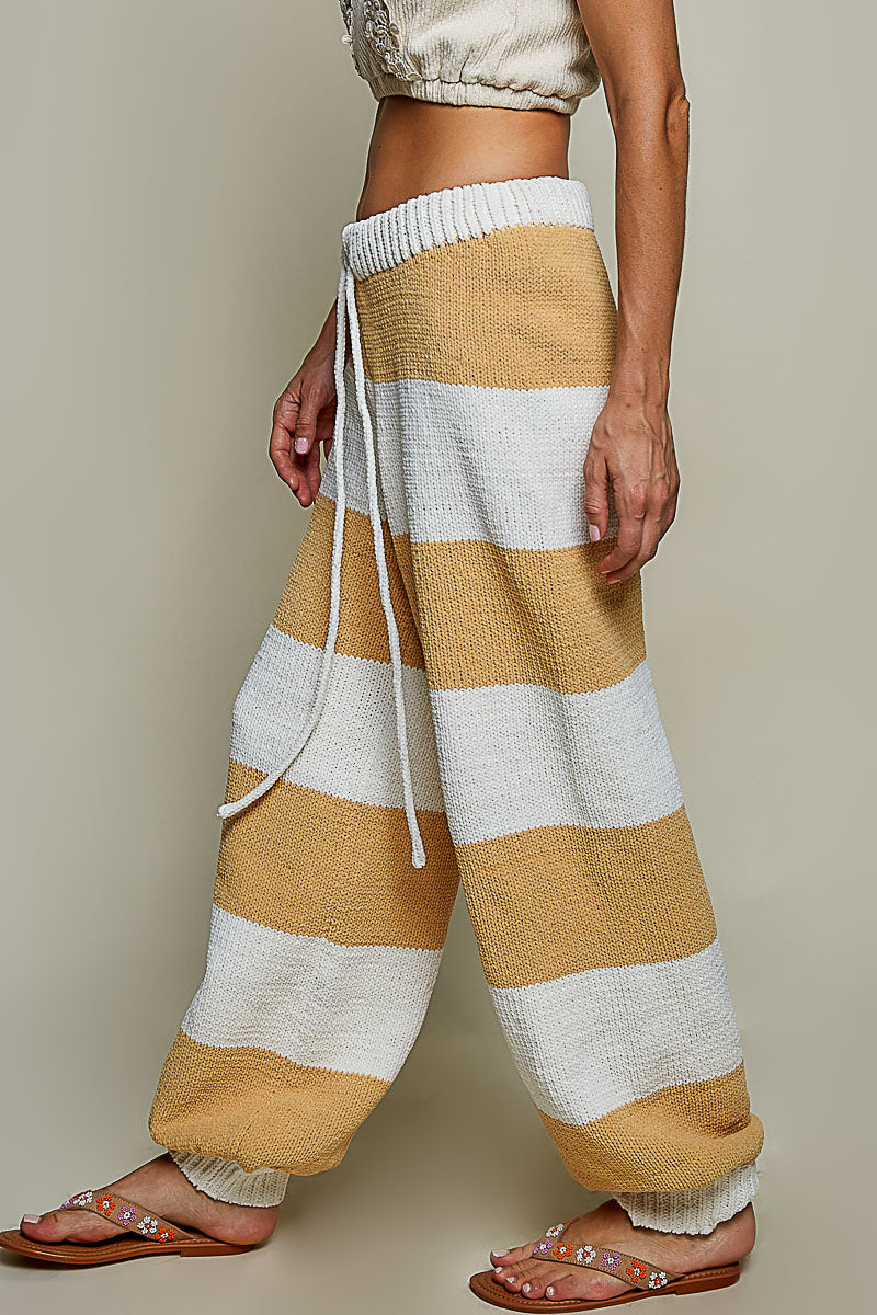 Chenille Wide Leg Joggers