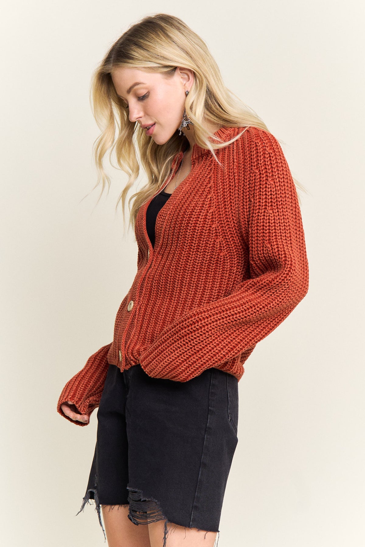 Hadley Rib Knit Sweater Cardi