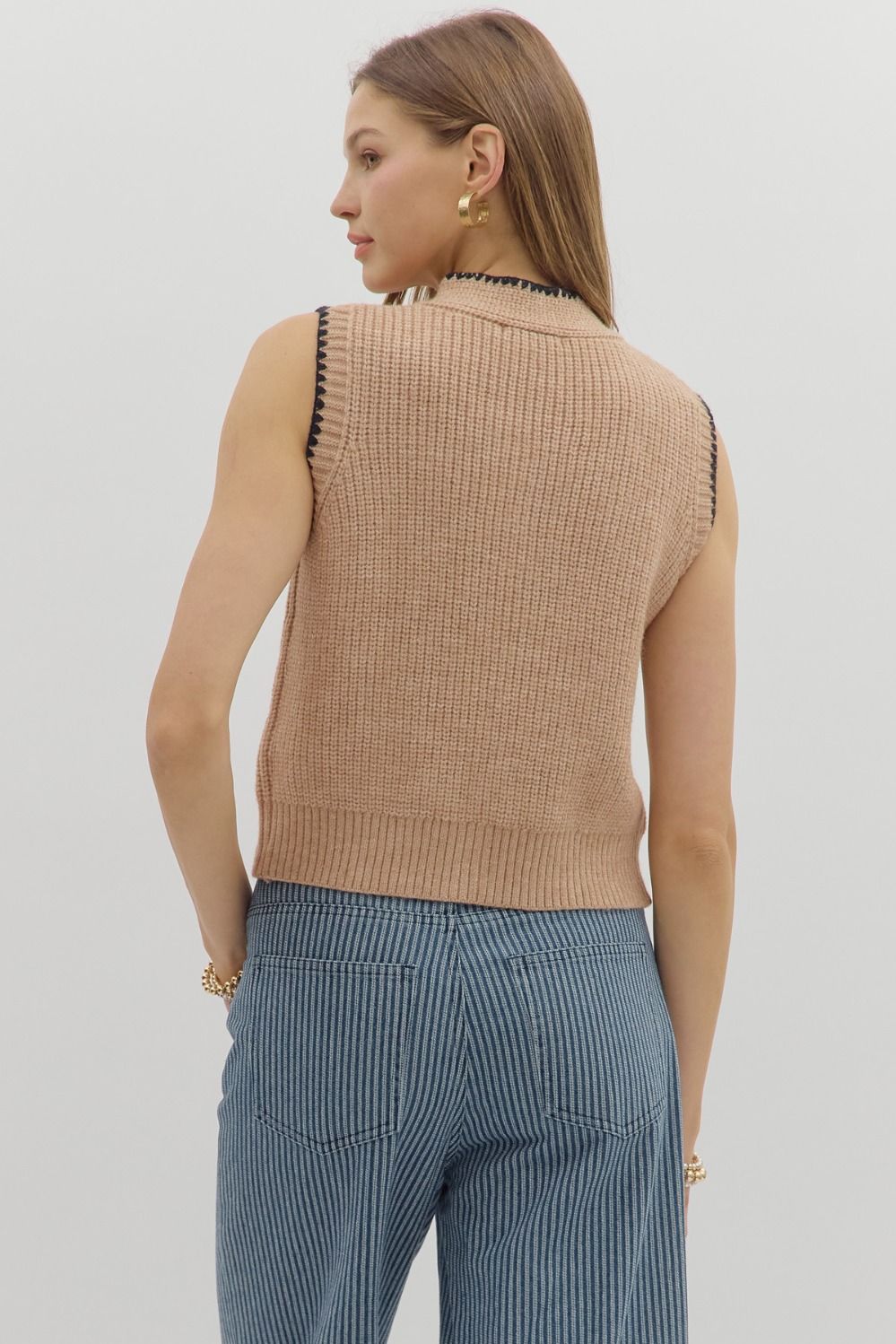 Wrenlee Sleeveless Cardi Sweater