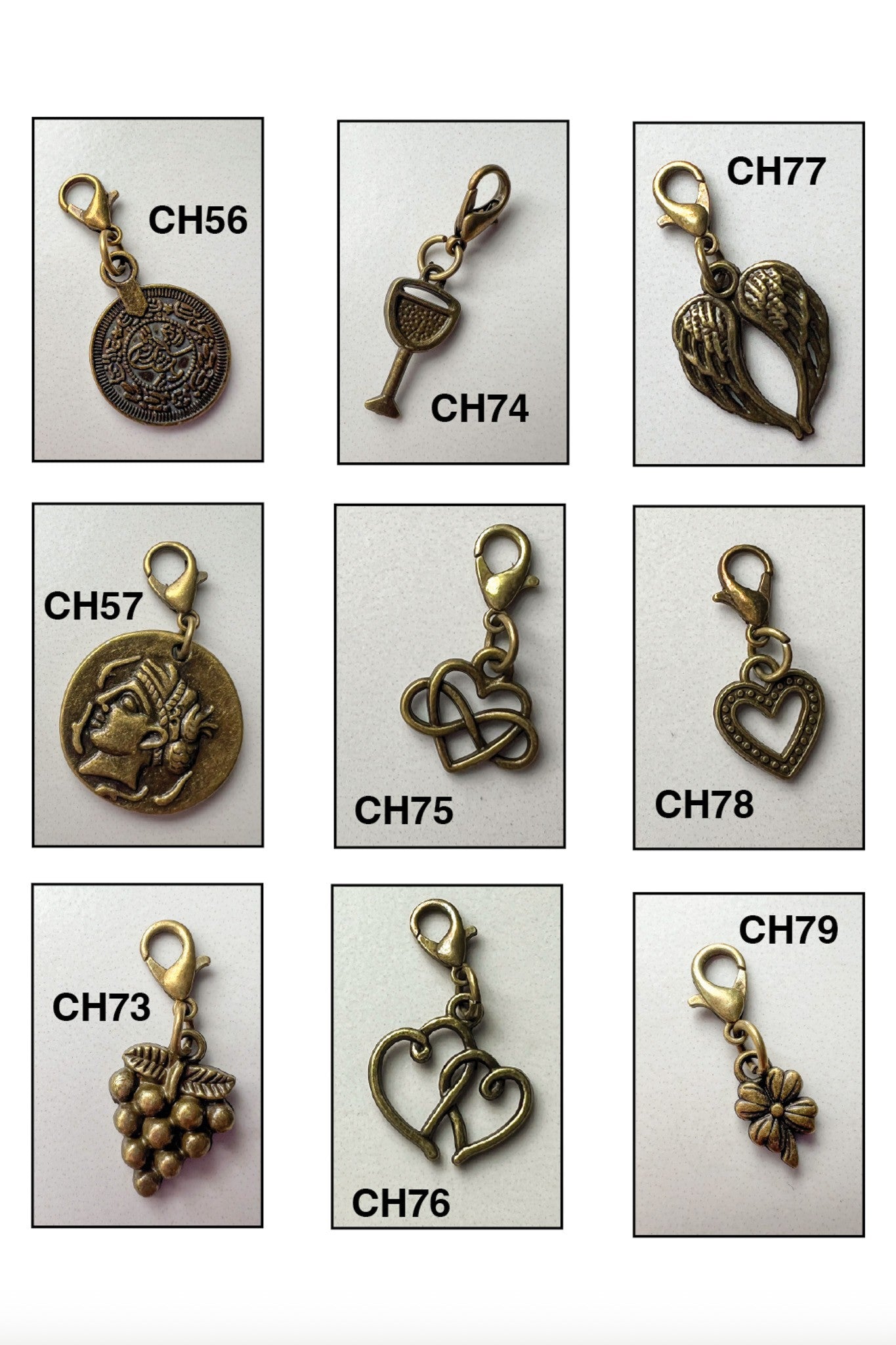 Collective Bronze Icon Charms-Charm Bar