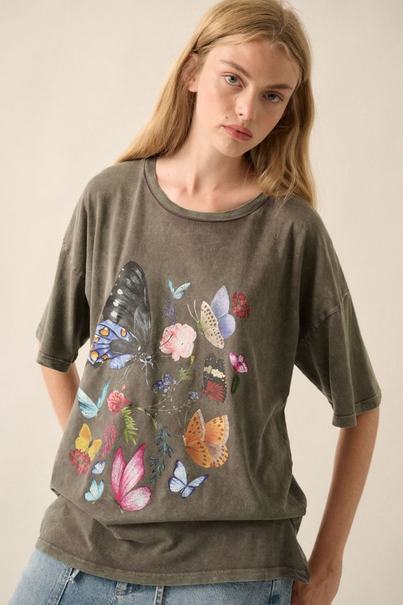 Let It Go Butterfly Graphic Tee