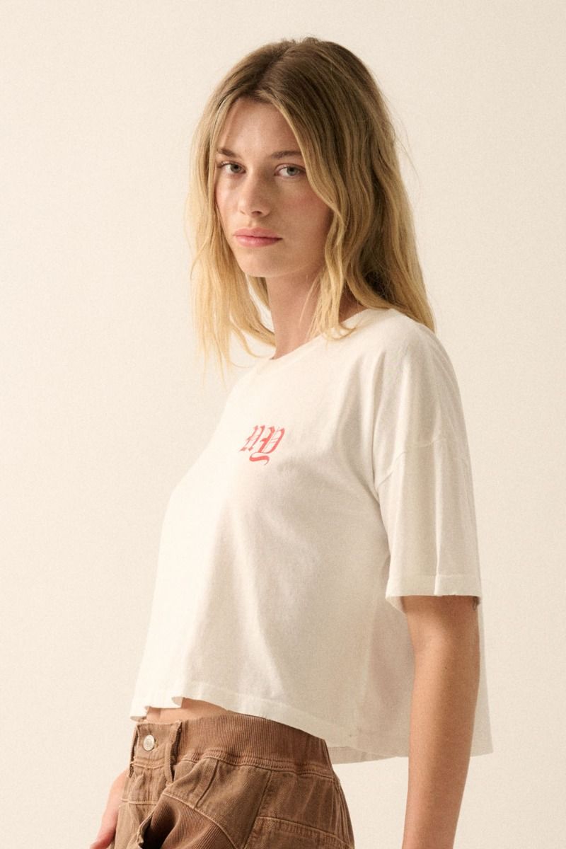 New York Cropped Graphic Tee