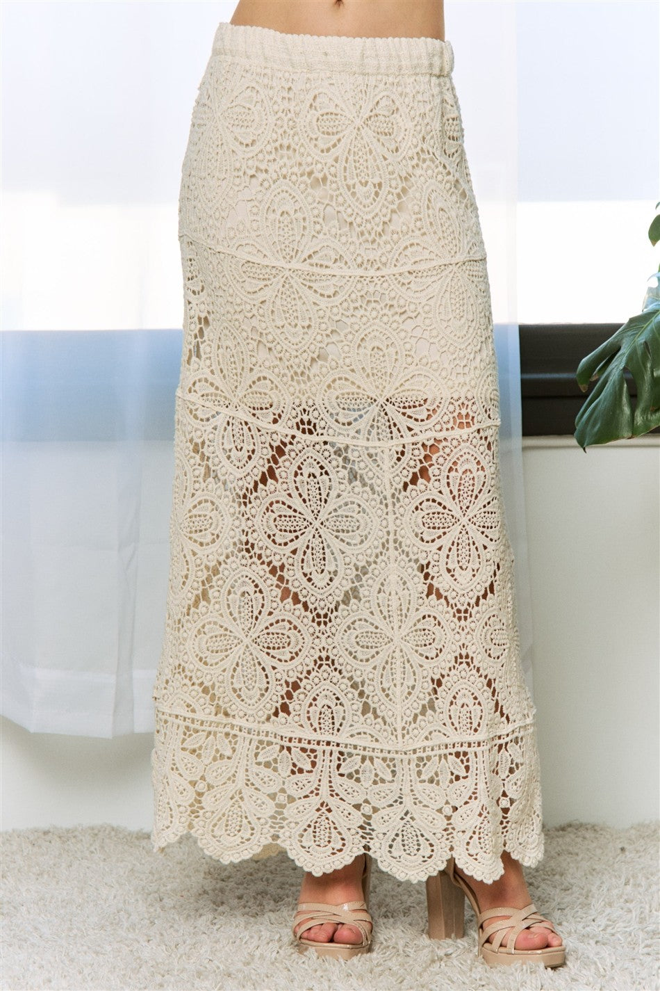 Bohemian Crochet Maxi Skit