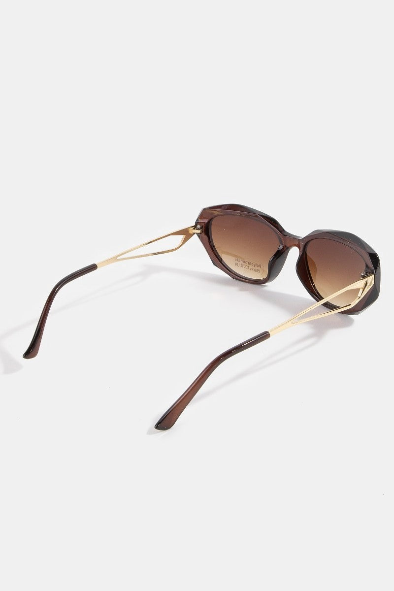 Slim Wrap Cat-Eye Sunglasses