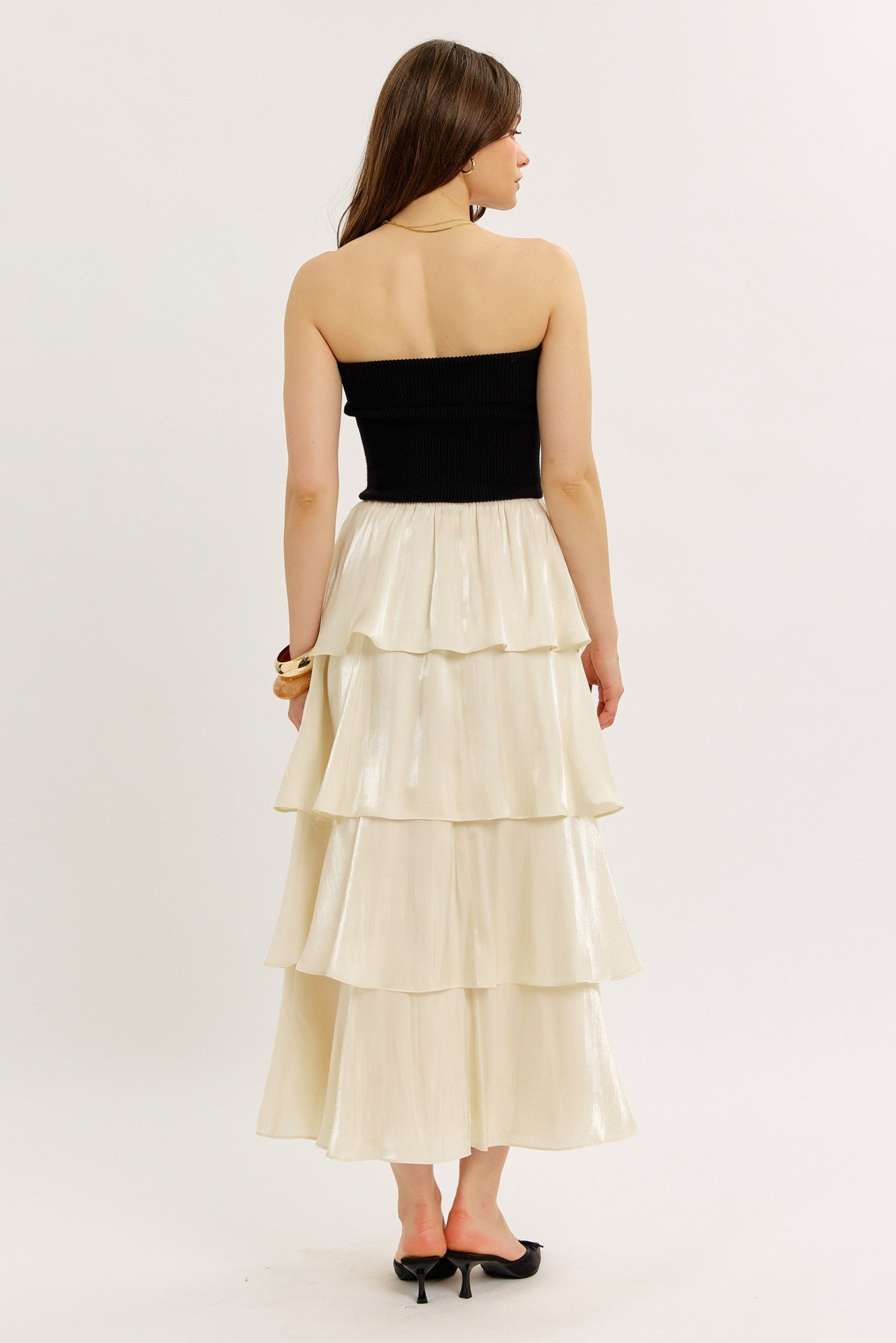 Designed To Shine Tiered Midi Dress
