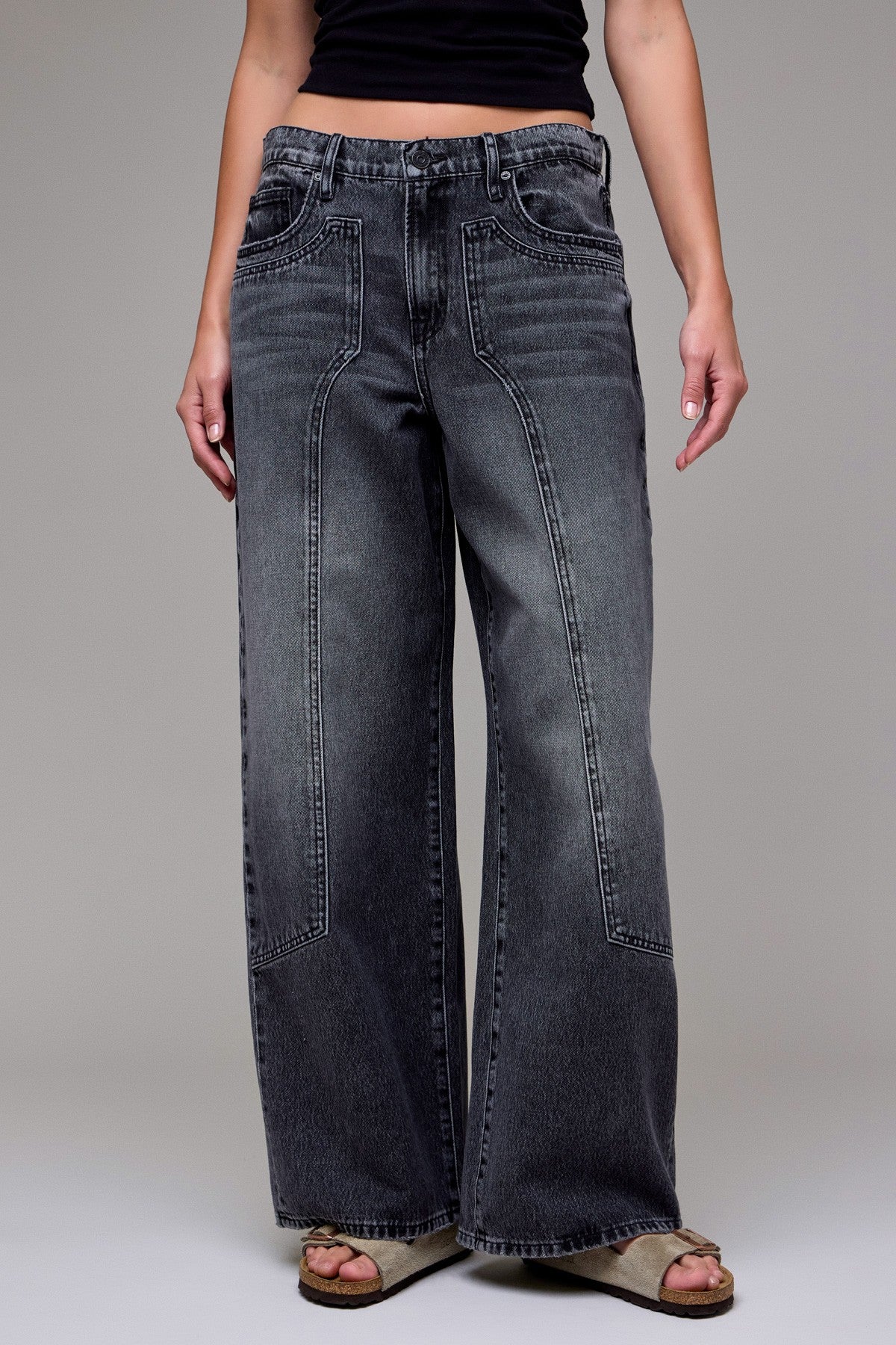 Classic Patch Baggy Jeans