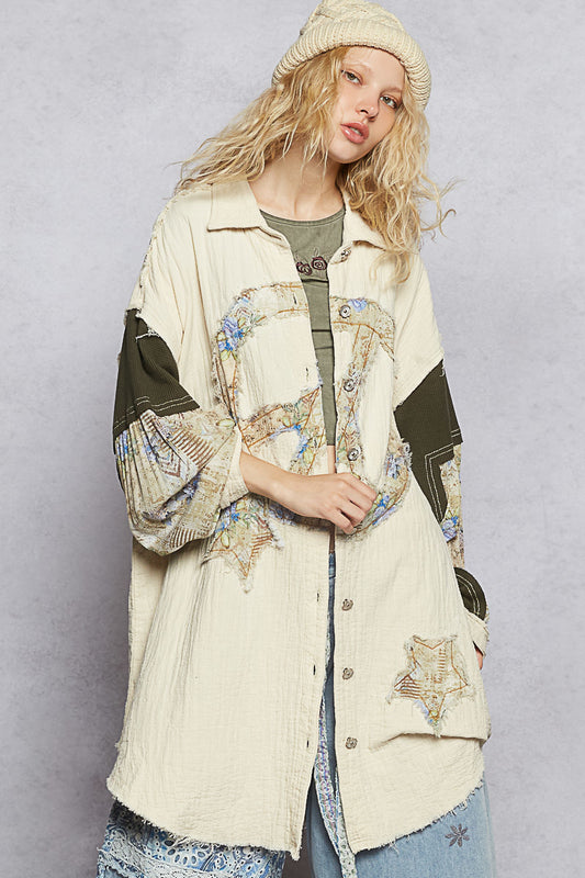 In The 60's Oversized Button Down