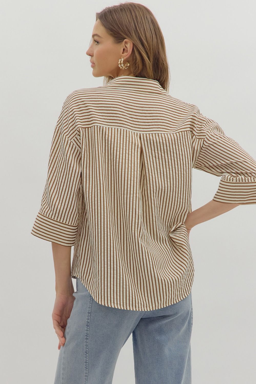Kailany Striped Button Down