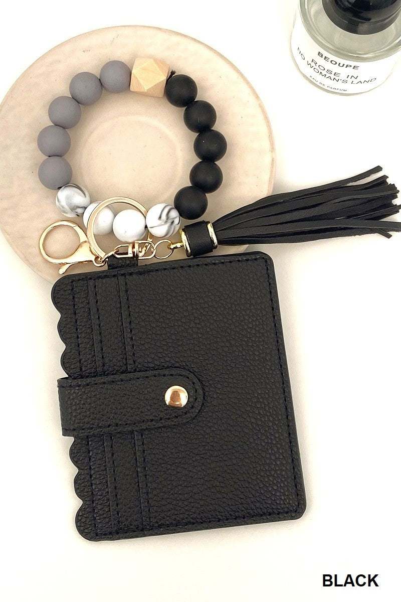Keychain Beaded Wallet