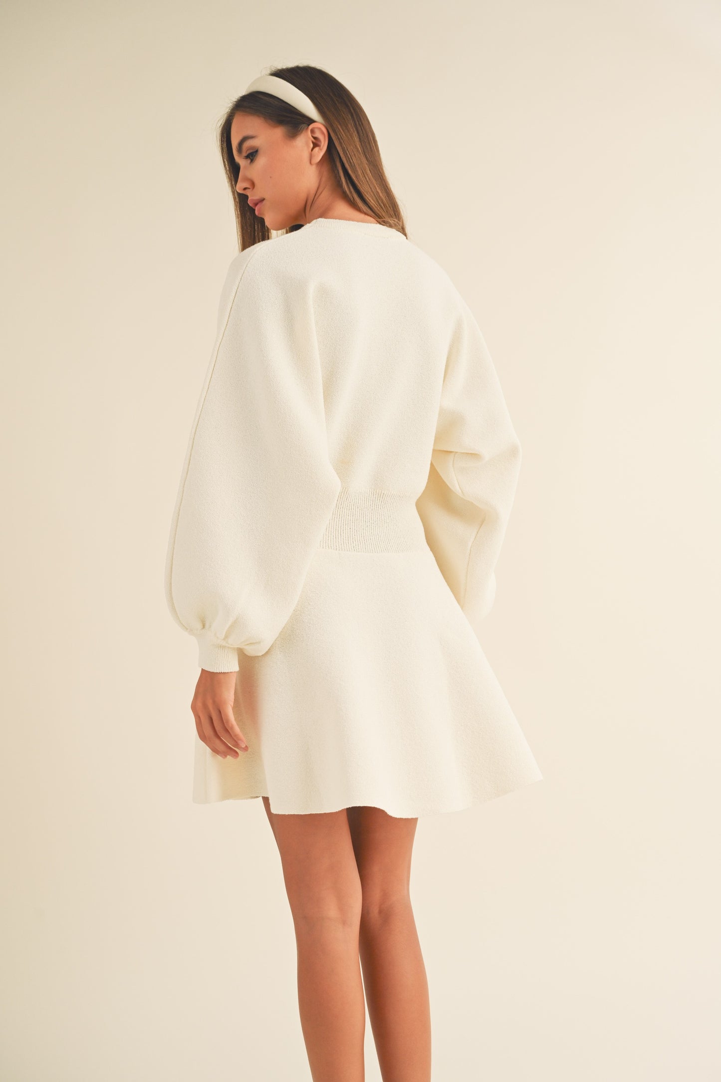 Paityn Balloon Sleeve Sweater Dress