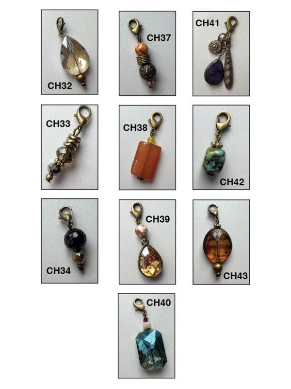 Collective Bronze Stone Charms-Charm Bar