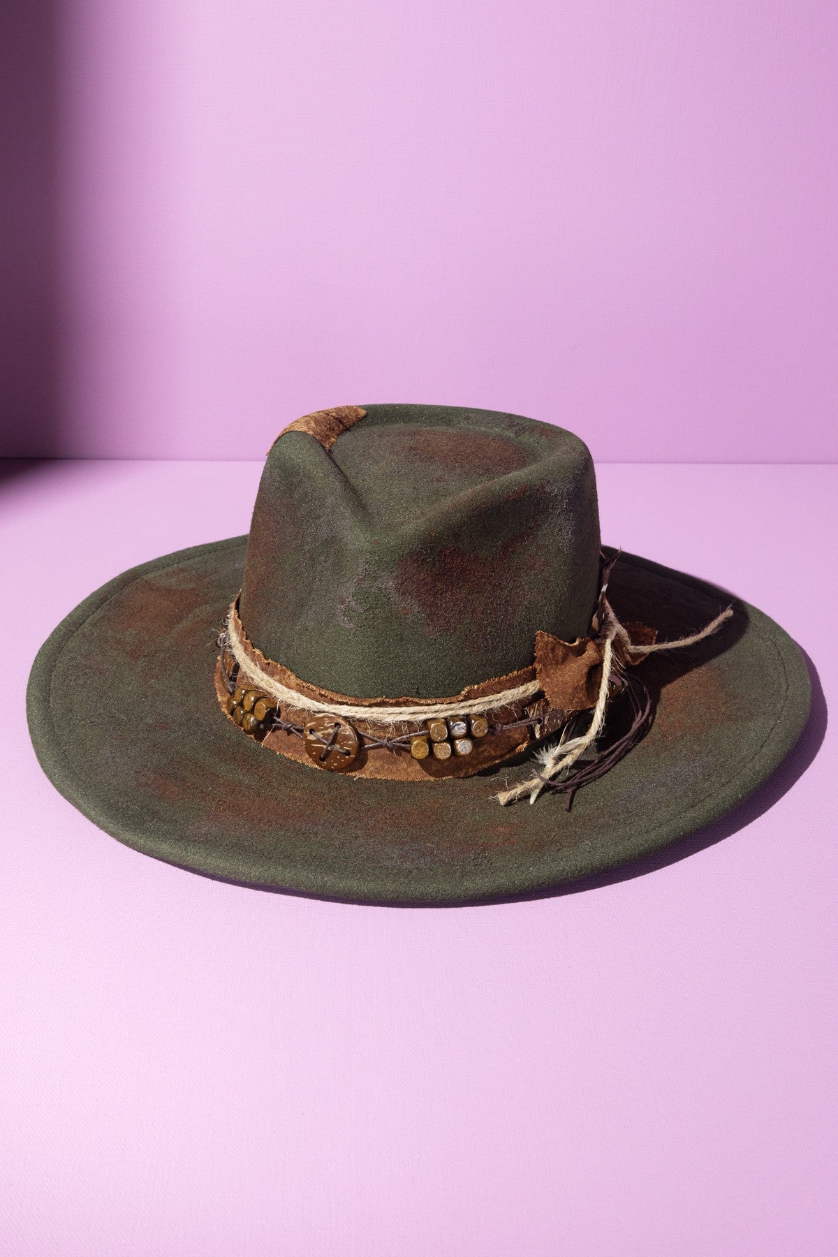 Wren Vintage Shapeable Feather & Worn Cowgirl Hat