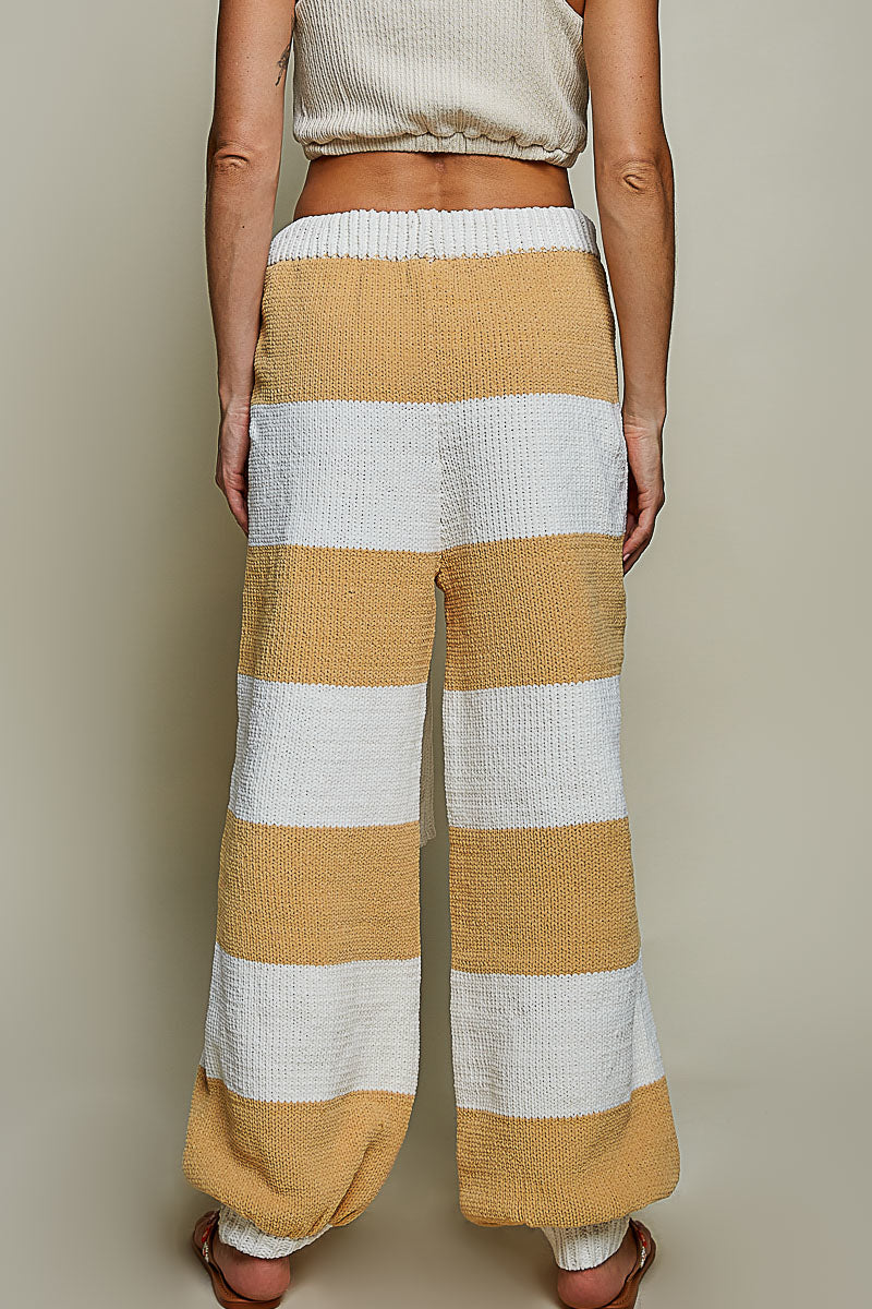 Chenille Wide Leg Joggers