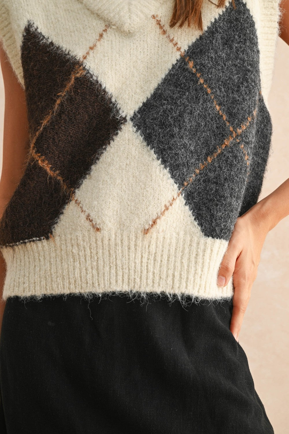 Adley Argyle Sweater Vest