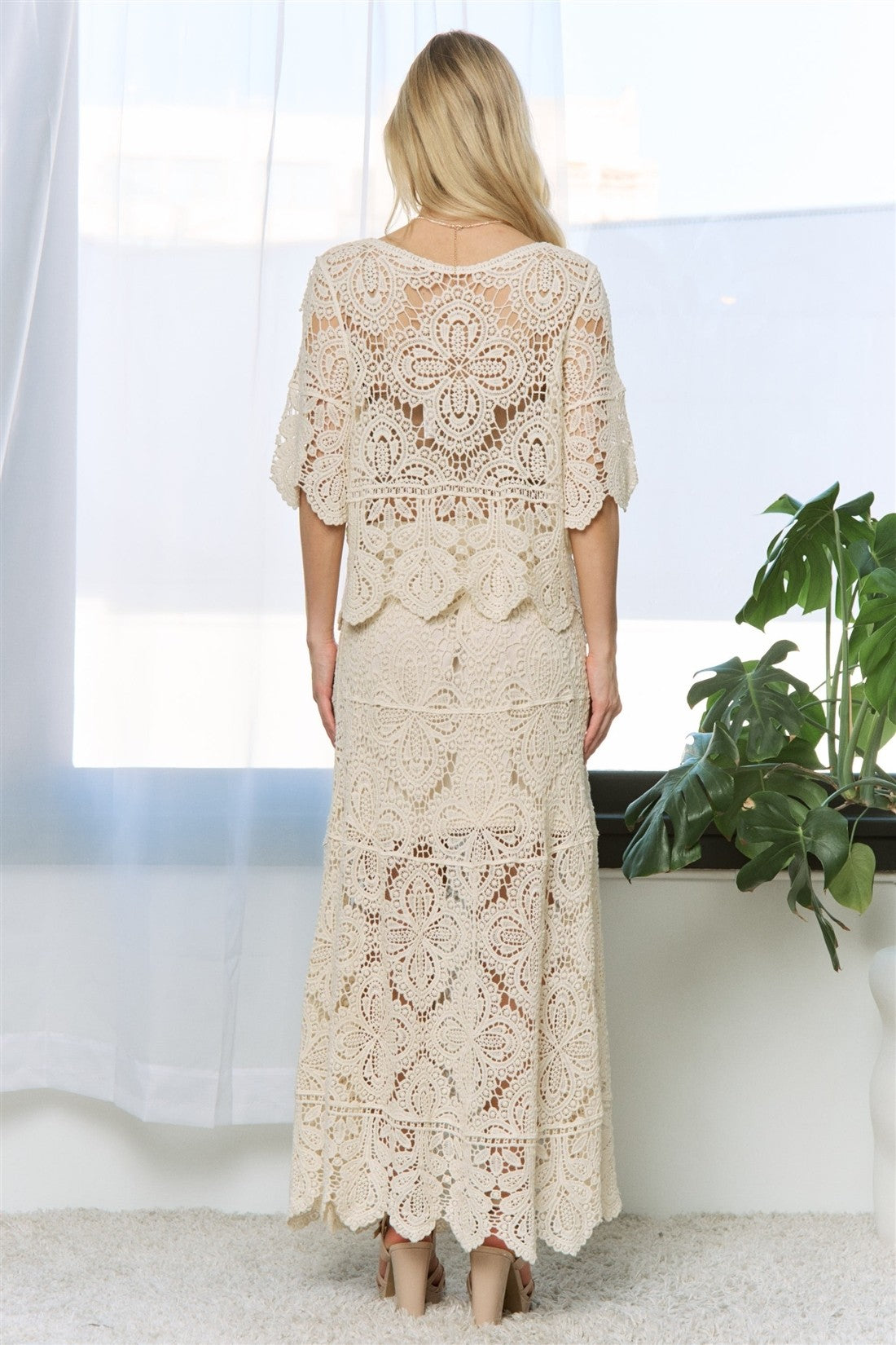 Bohemian Crochet Maxi Skit