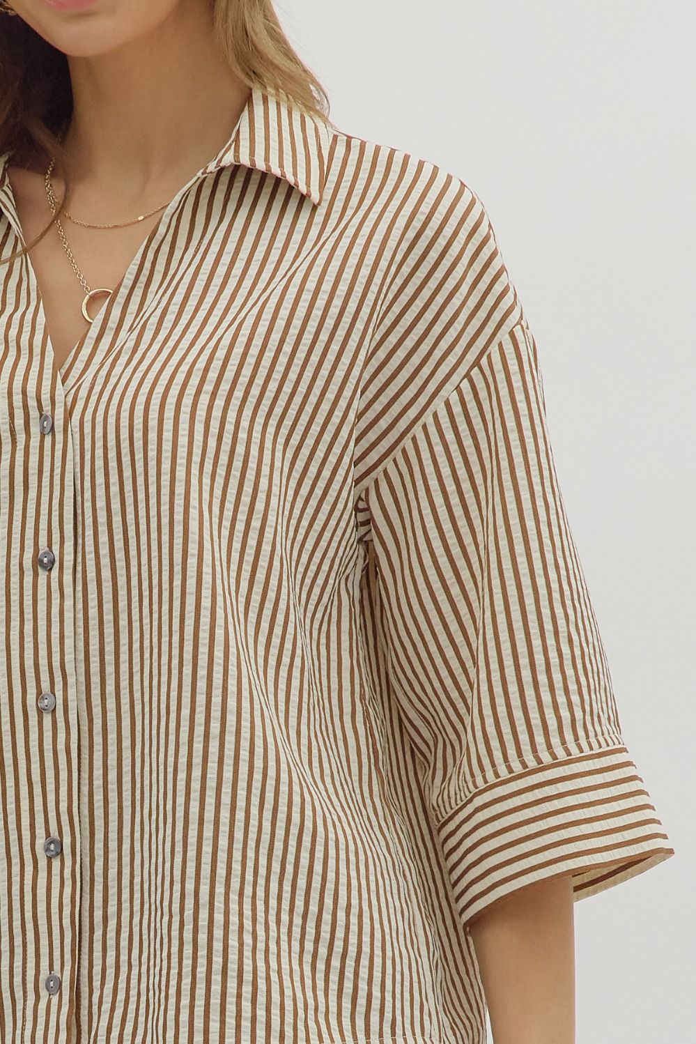 Kailany Striped Button Down
