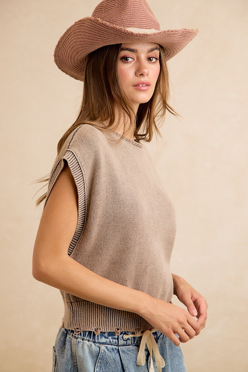 Ada Washed Sweater Vest