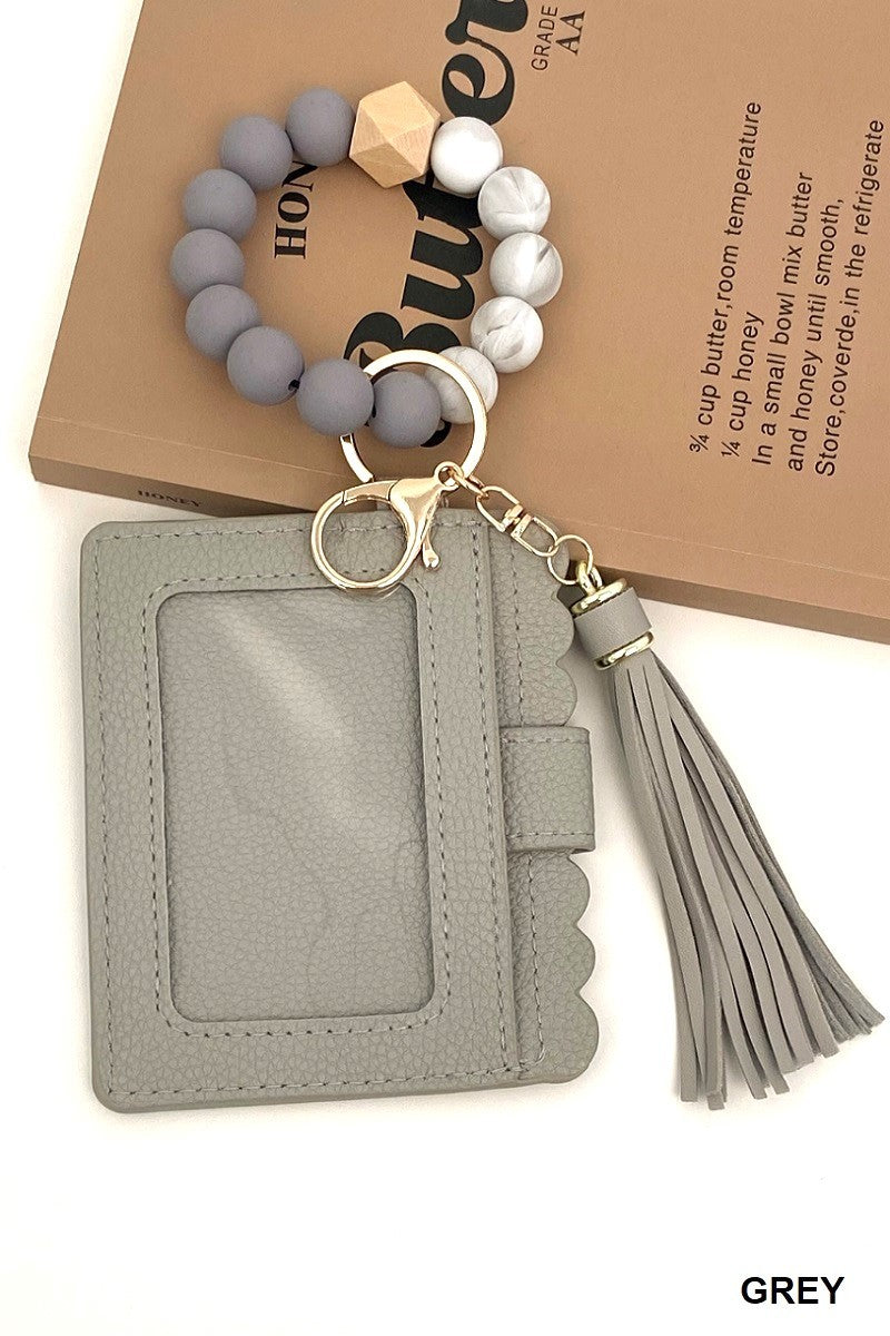 Keychain Beaded Wallet