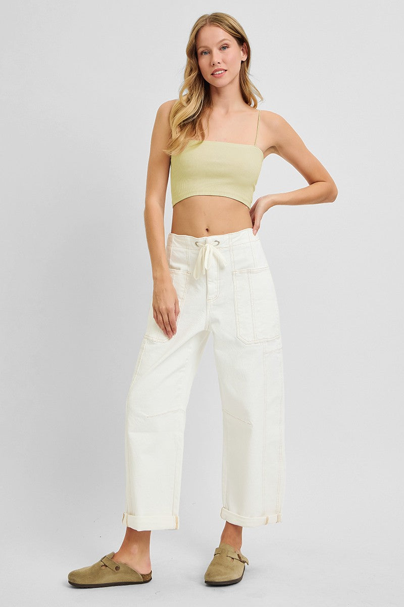 Barrel Leg Cargo Pants