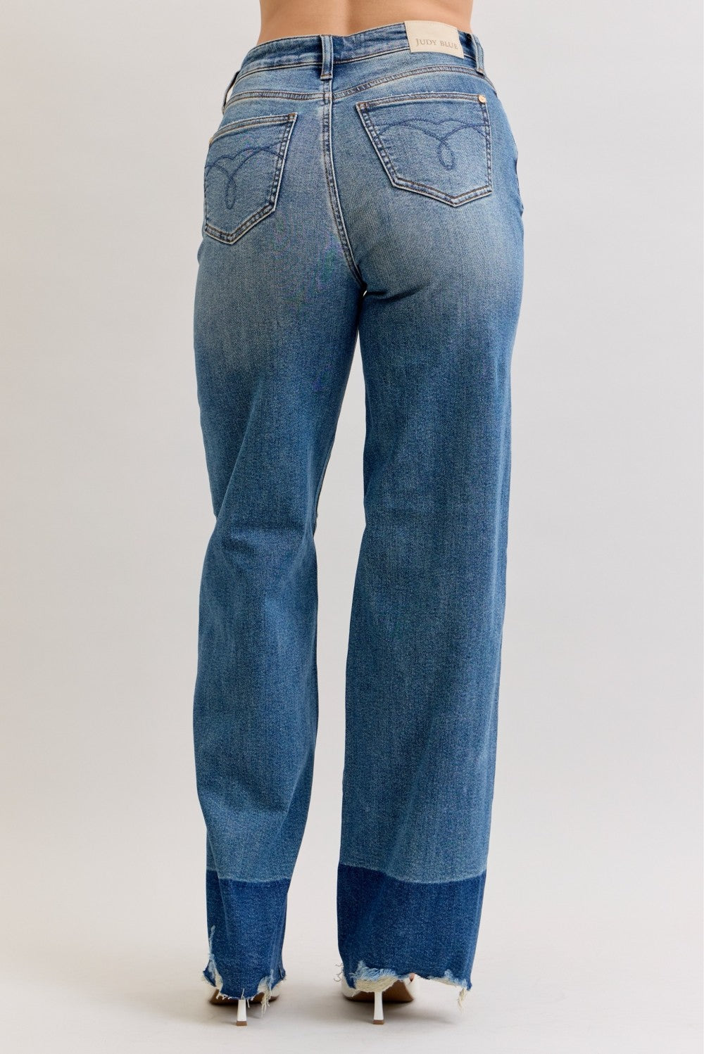 High Waist Column Straight Jean by Judy Blue