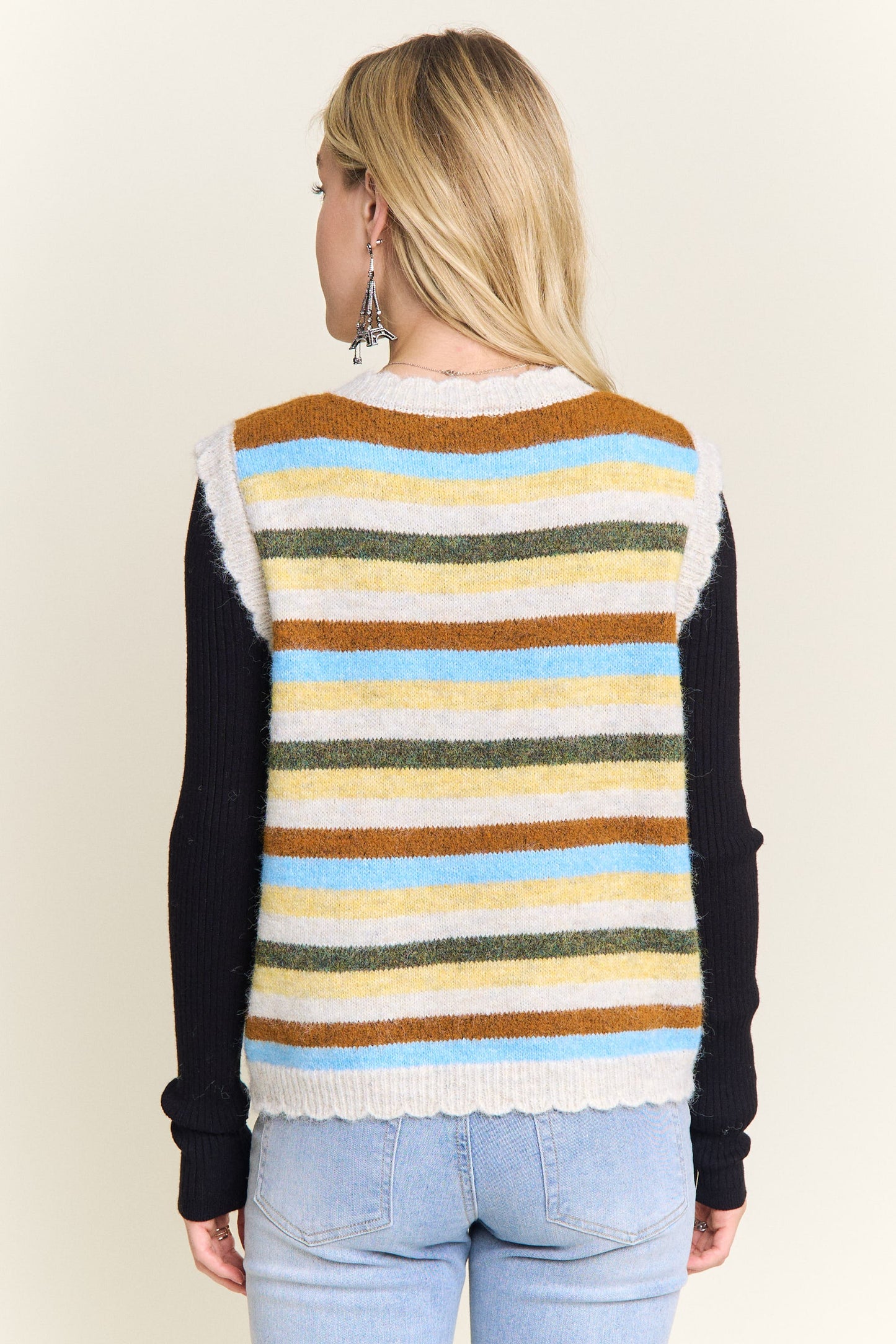 Gabriella Stripe Sweater Vest