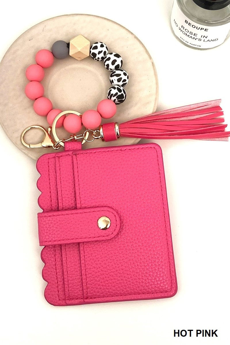 Keychain Beaded Wallet