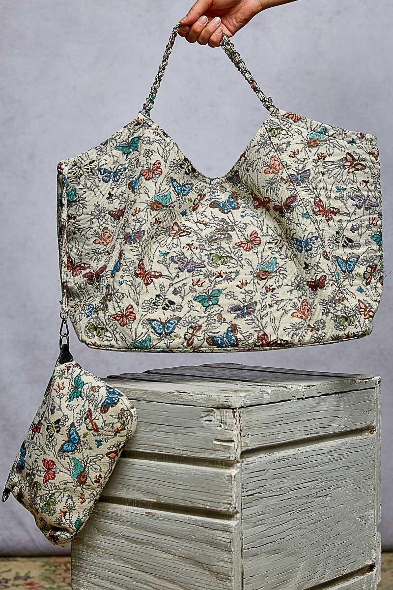 Butterfly Tapestry Tote