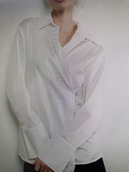 Side Tie Wrap Shirt