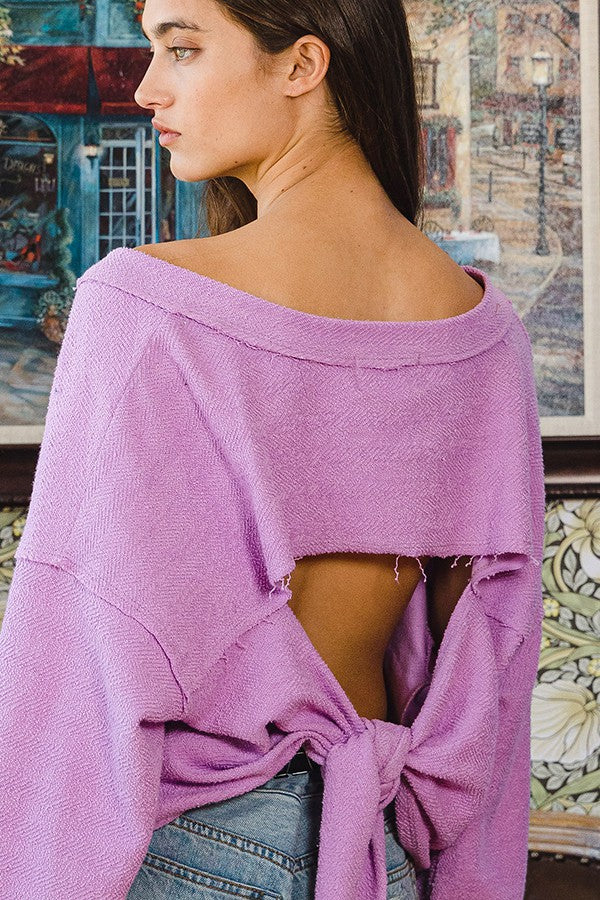 Frannie Tie Back Crop