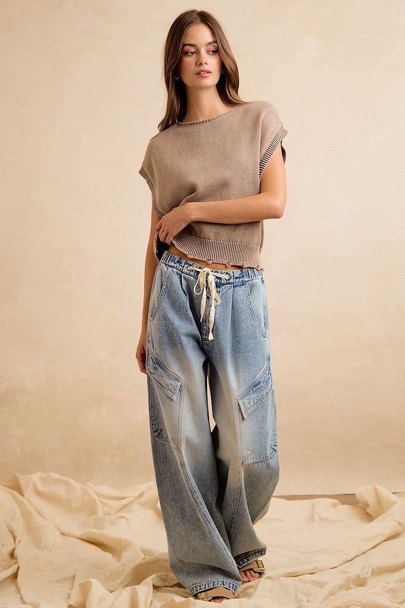 Ada Washed Sweater Vest