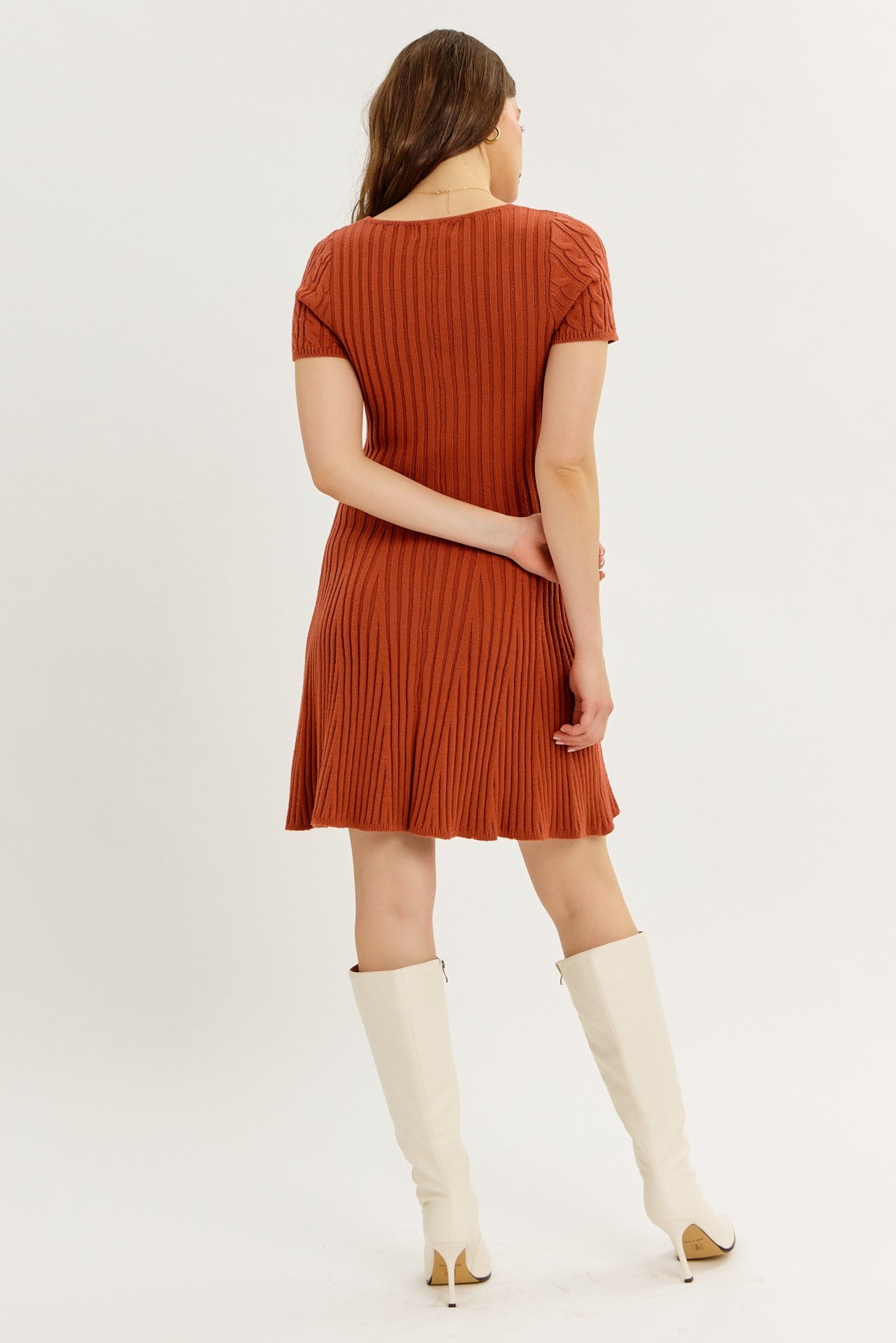 Mia Cable Knit Sweater Dress