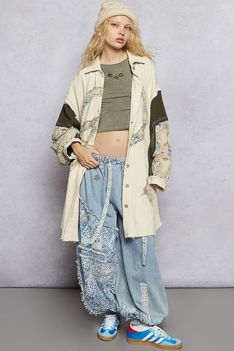 In The 60's Oversized Button Down