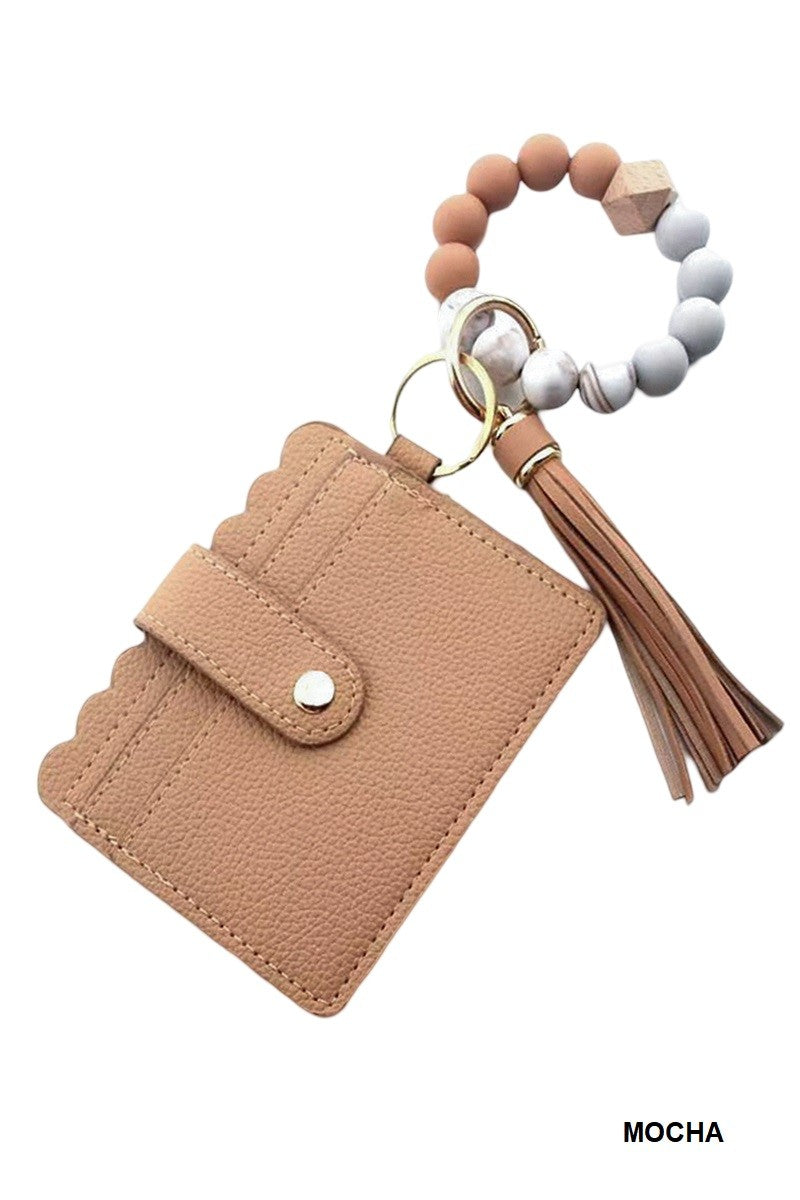 Keychain Beaded Wallet