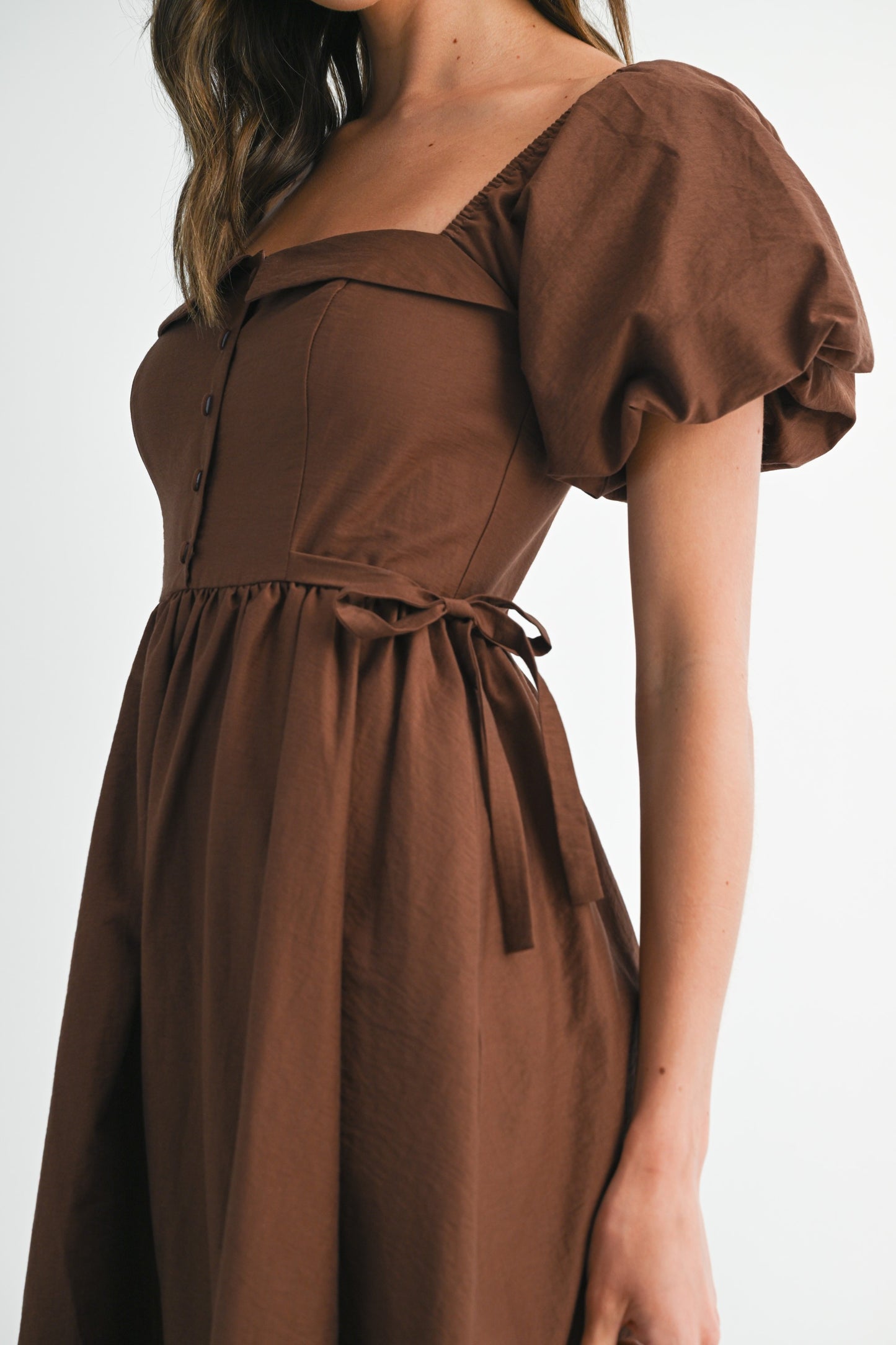 Andi Bubble Puff Sleeve Dress