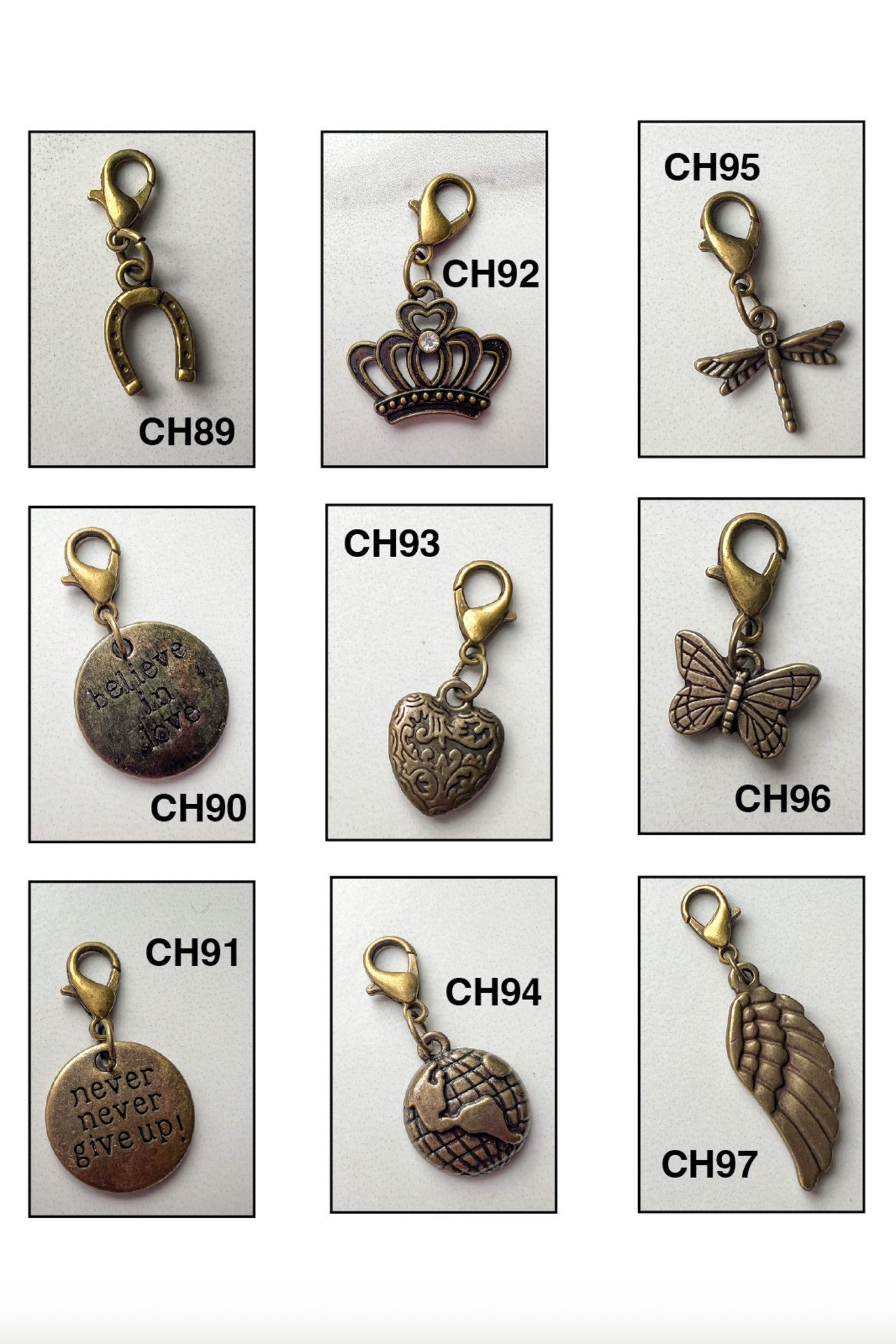 Collective Bronze Icon Charms-Charm Bar