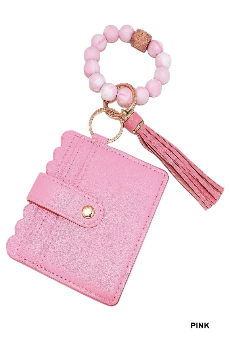Keychain Beaded Wallet