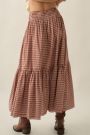 Everleigh Plaid Maxi Skirt