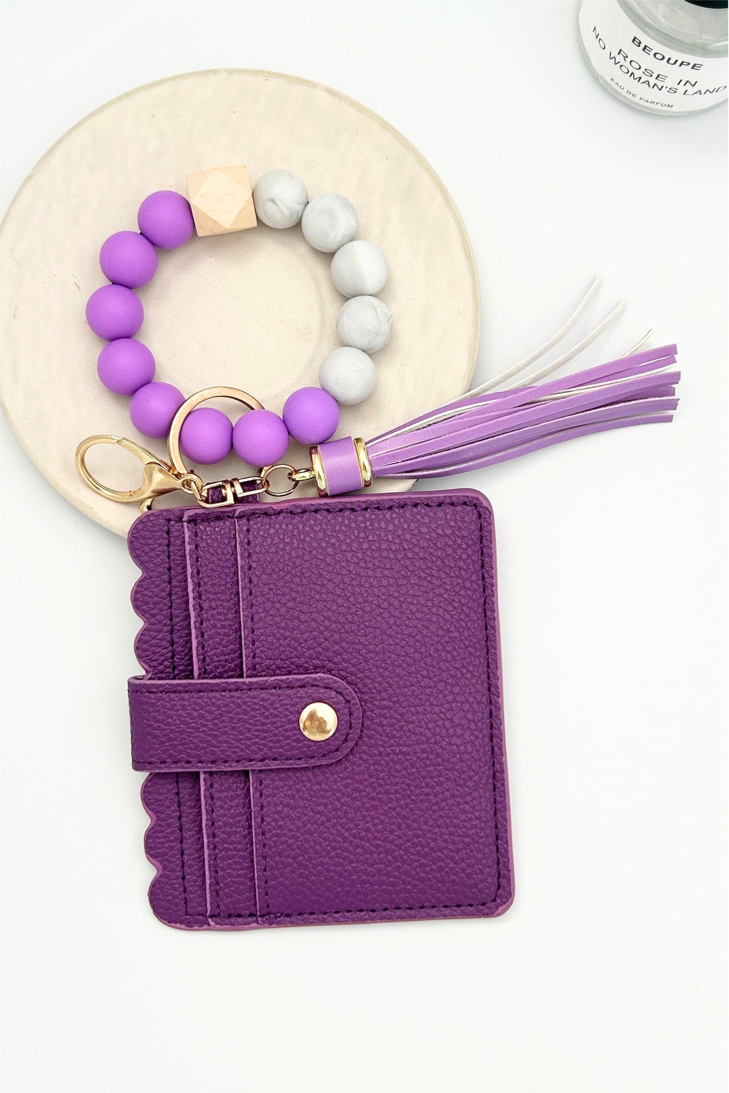 Keychain Beaded Wallet